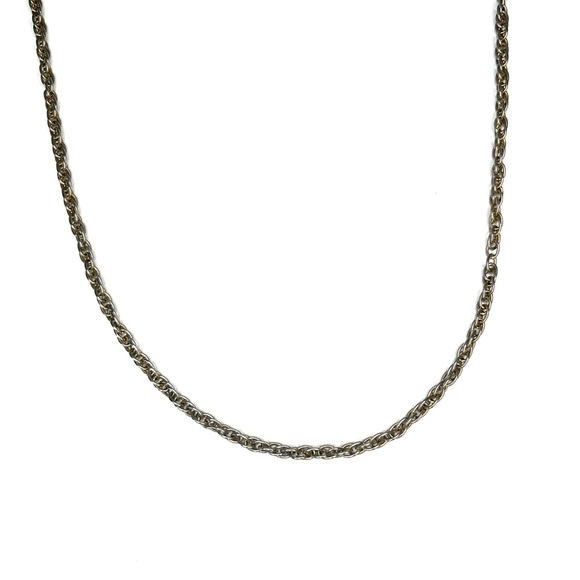 • the vtg gold & silver tone chain necklace - Picture 3 of 7
